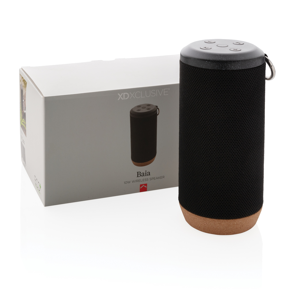 XD Xclusive Baia 10W Bluetooth-Lautsprecher mit Korkboden und IPX5-Schutz