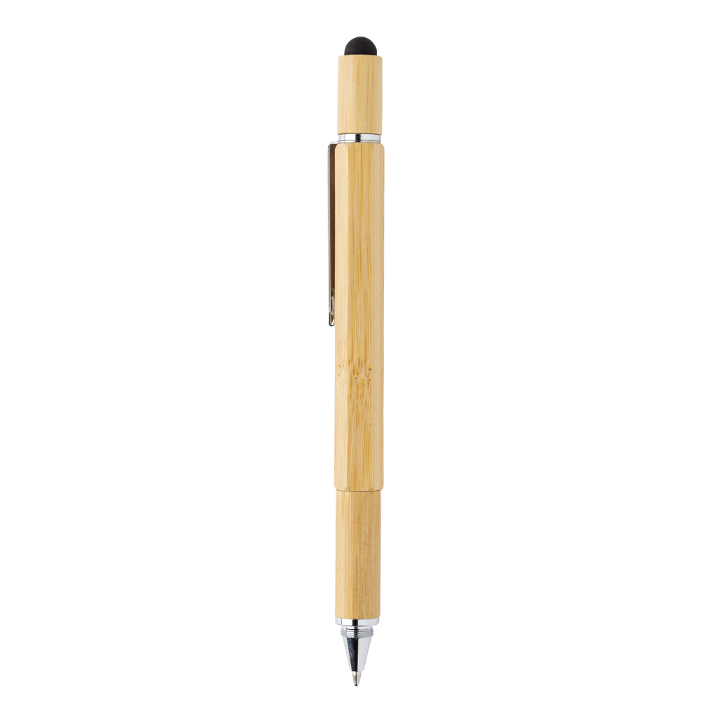 XD Collection 5-in-1 Bambus Tool-Stift mit Lineal, Wasserwaage und Stylus XD Collection 5-in-1 Bambus Tool-Stift mit Lineal, Wasserwaage und Stylus