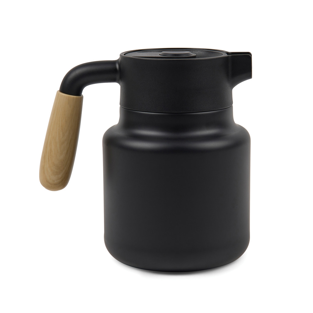 VINGA Arbe RCS Isolierkanne 1200 ml aus recyceltem Edelstahl – mit Lasergravur oder Tampondruck