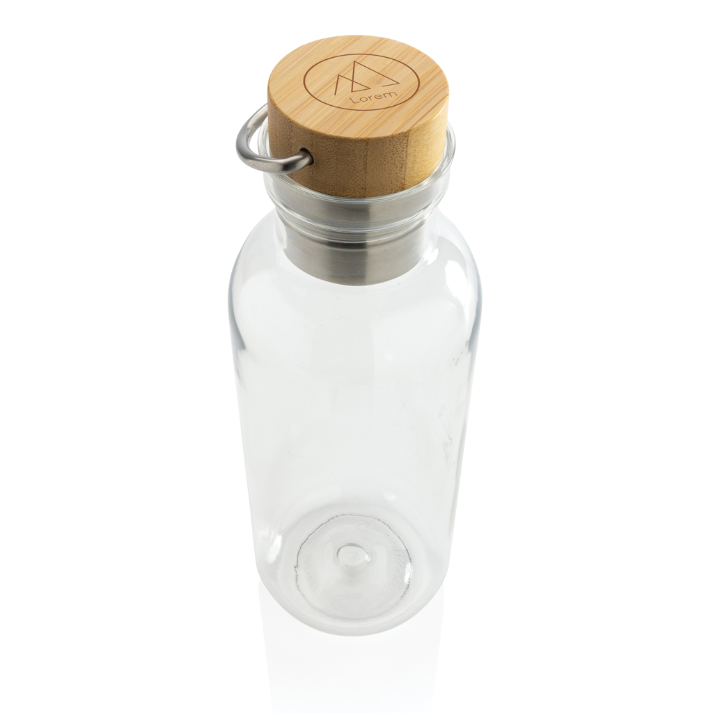 RCS rPET Trinkflasche mit FSC-Bambusdeckel und Griff, 680 ml — XD Collection RCS rPET Trinkflasche mit FSC-Bambusdeckel und Griff, 680 ml — XD Collection