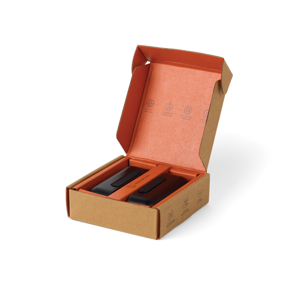 Nordic Drift Everest Dual-Handwärmer mit 6.000-mAh-Powerbank, mit Logo-Gravur Nordic Drift Everest Dual-Handwärmer mit 6.000-mAh-Powerbank, mit Logo-Gravur