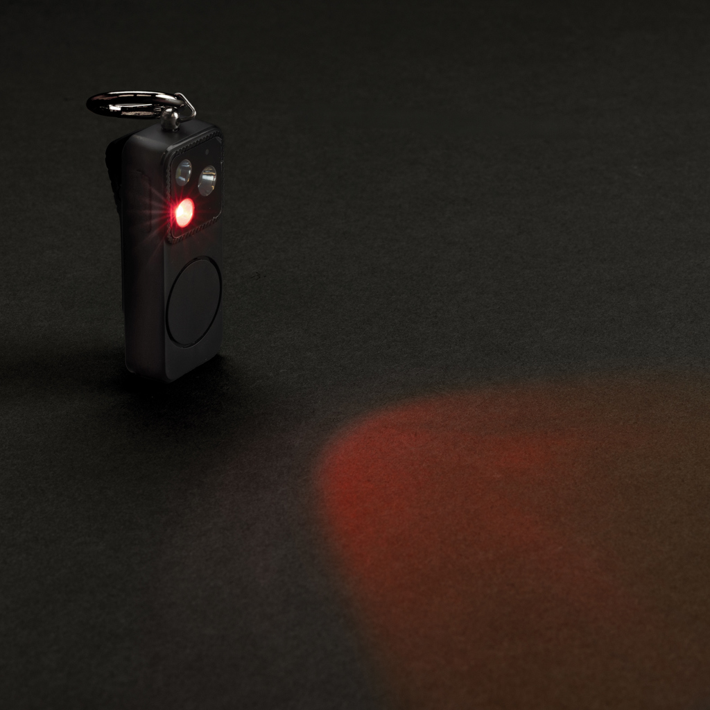 XD Collection GuardBuddy Personenalarm 150 dB mit USB-C-Akku, mit Logo bedruckbar
