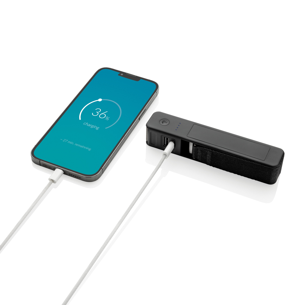 Swiss Peak 5-in-1-Kofferwaage mit Powerbank und Taschenlampe, bedruckbar