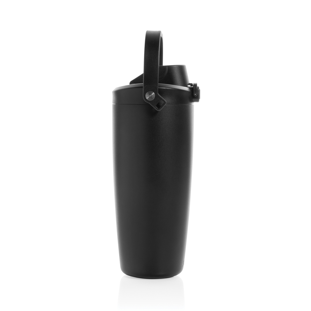 Avira Ayala Crossbody Duosip Becher 600 ml aus RCS-recyceltem Edelstahl mit Logo bedrucken