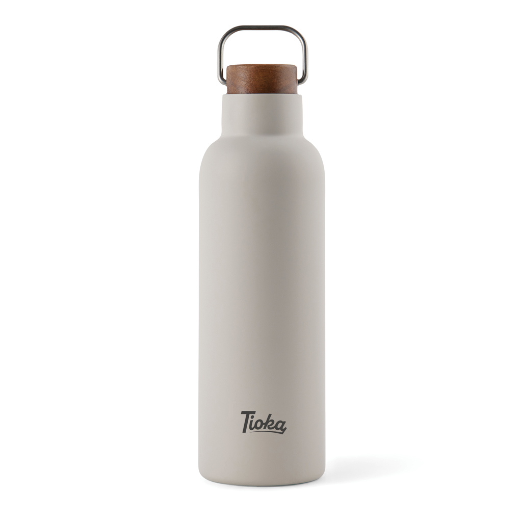 VINGA Ciro Akazienholz Thermosflasche 800ml - Elegantes Eventgeschenk