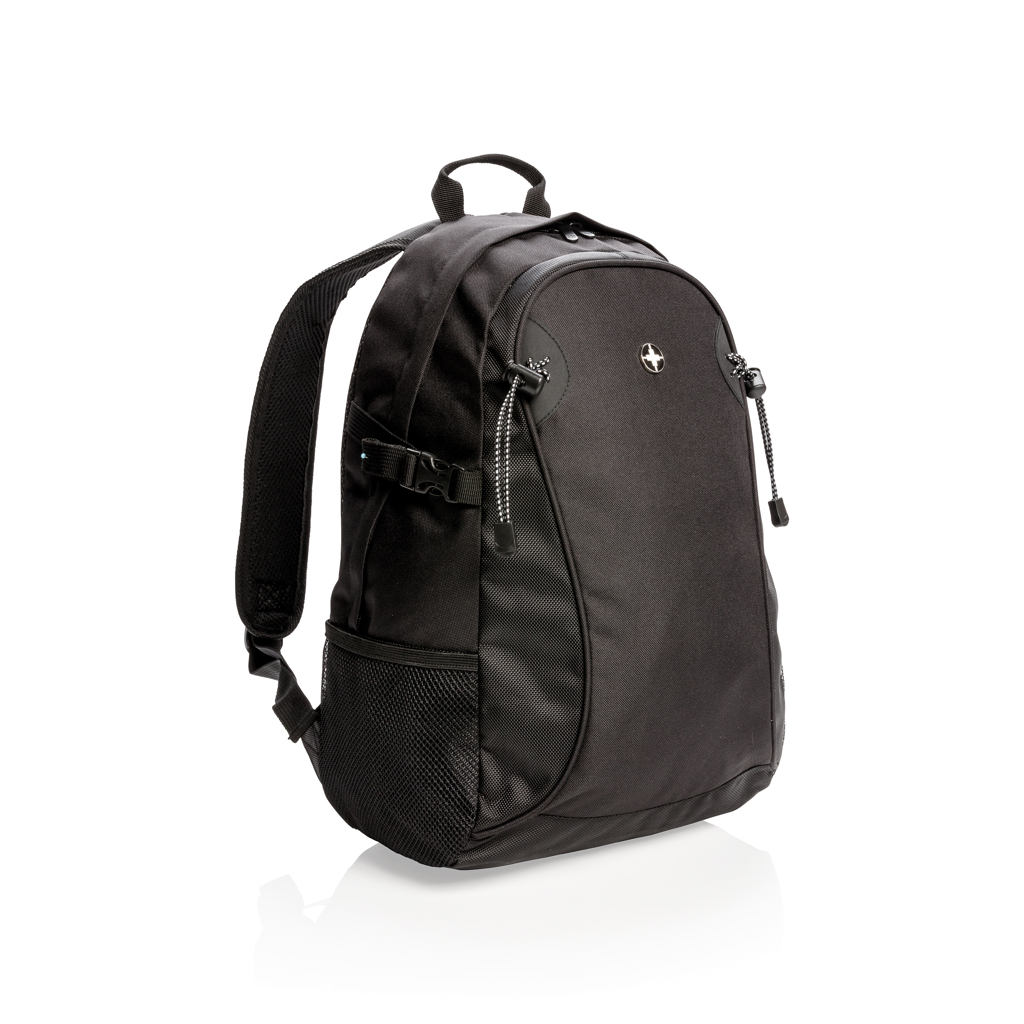 Swiss Peak Outdoor Rucksack aus 600D/1680D Polyester — bedruck- und bestickbar