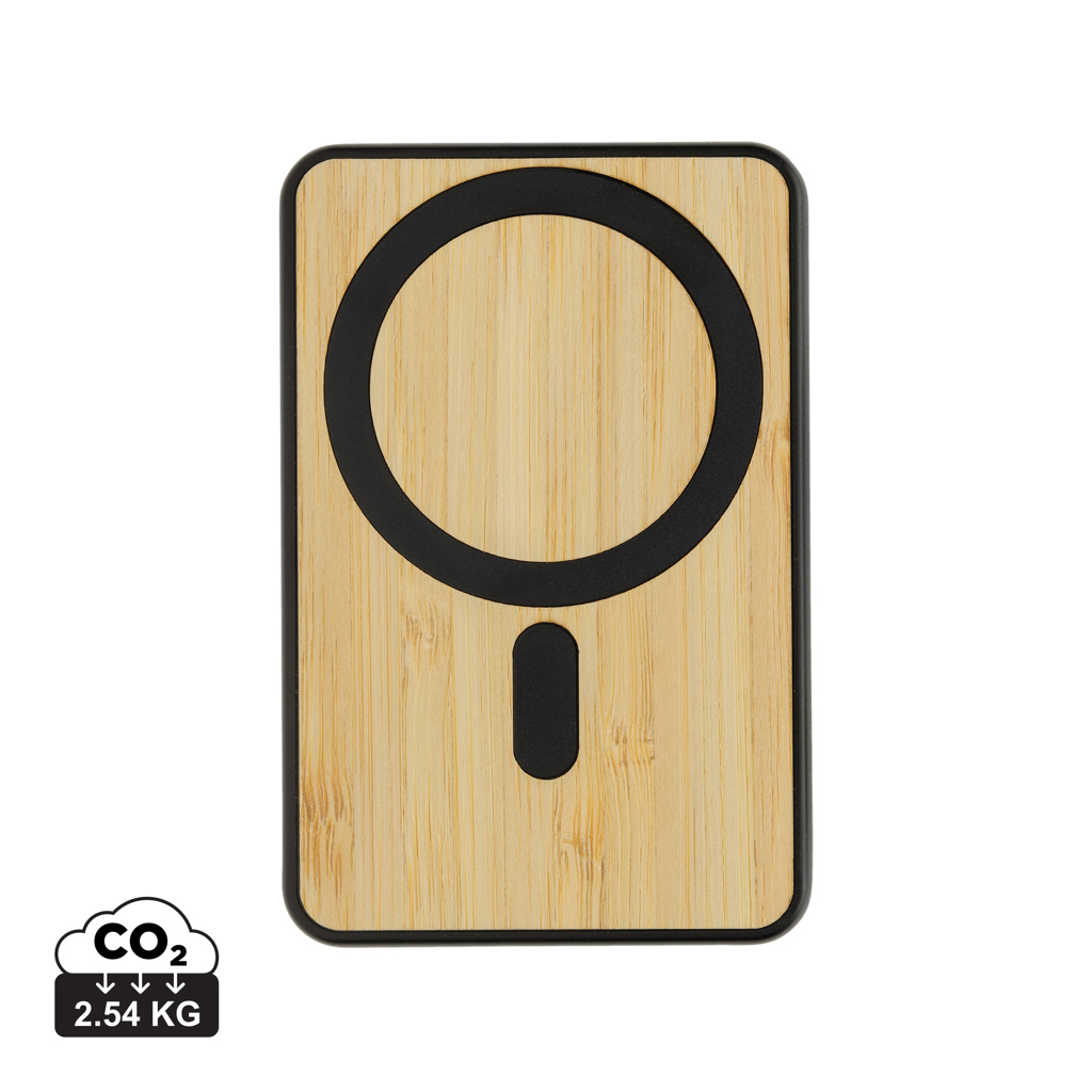 XD Collection Zen 5000mAh Wireless Bambus-Powerbank aus recyceltem ABS XD Collection Zen 5000mAh Wireless Bambus-Powerbank aus recyceltem ABS