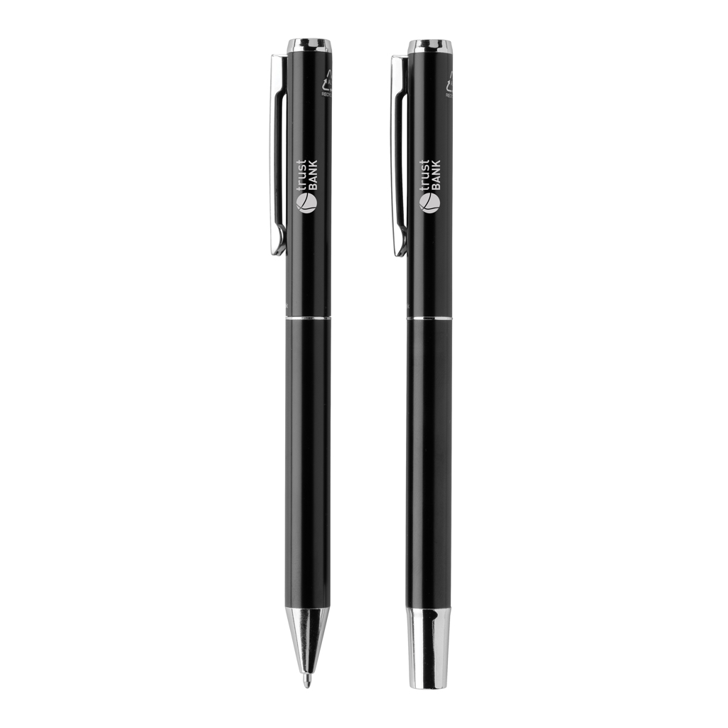 Stifte-Set Cedar Aluminium blau – Elegantes Werbegeschenk für Events Stifte-Set Cedar Aluminium blau – Elegantes Werbegeschenk für Events