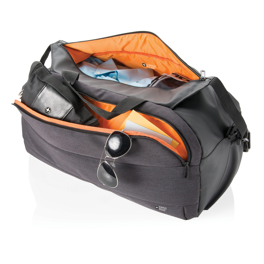 Business-Weekender mit USB-Port & Frontfach – anthrazit Business-Weekender mit USB-Port & Frontfach – anthrazit
