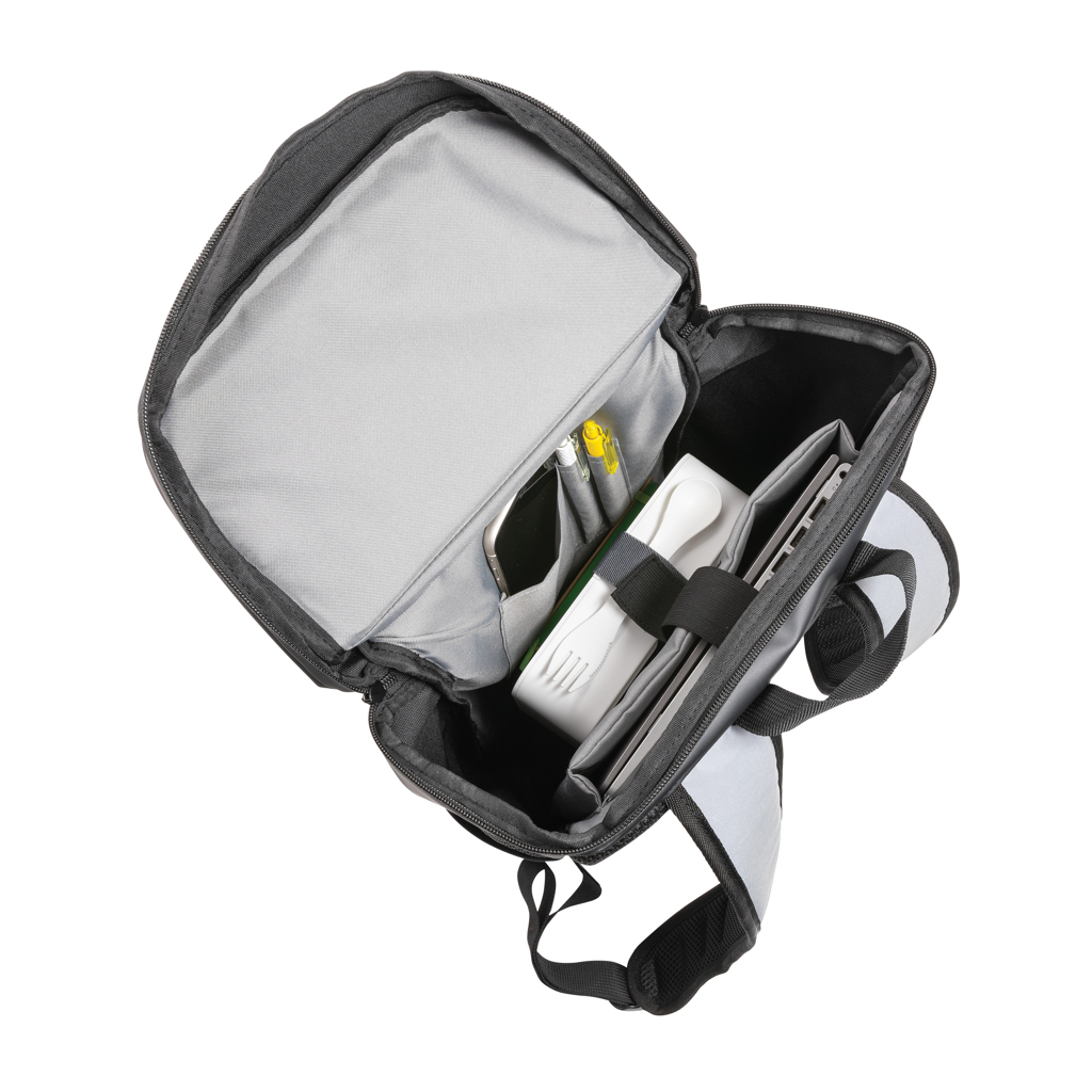 XD Collection Reflektierender Laptop-Rucksack 15,6 Zoll mit Easy-Access-Fach XD Collection Reflektierender Laptop-Rucksack 15,6 Zoll mit Easy-Access-Fach
