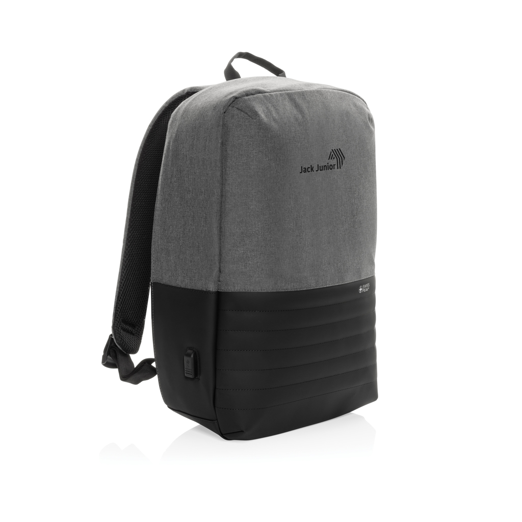 Swiss Peak AWARE Anti-Theft Laptop-Rucksack 15,6 Zoll aus rPET Swiss Peak AWARE Anti-Theft Laptop-Rucksack 15,6 Zoll aus rPET