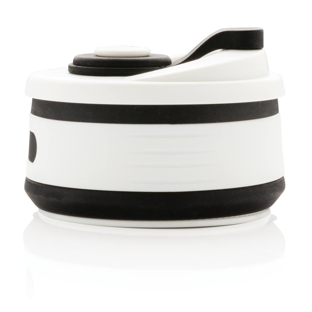 Faltbarer Silikon-Becher 350 ml, BPA-frei, bedruckbar