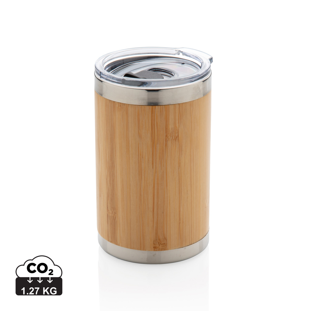 Bambus Coffee-To-Go Becher 270ml, 304 Edelstahl – braun