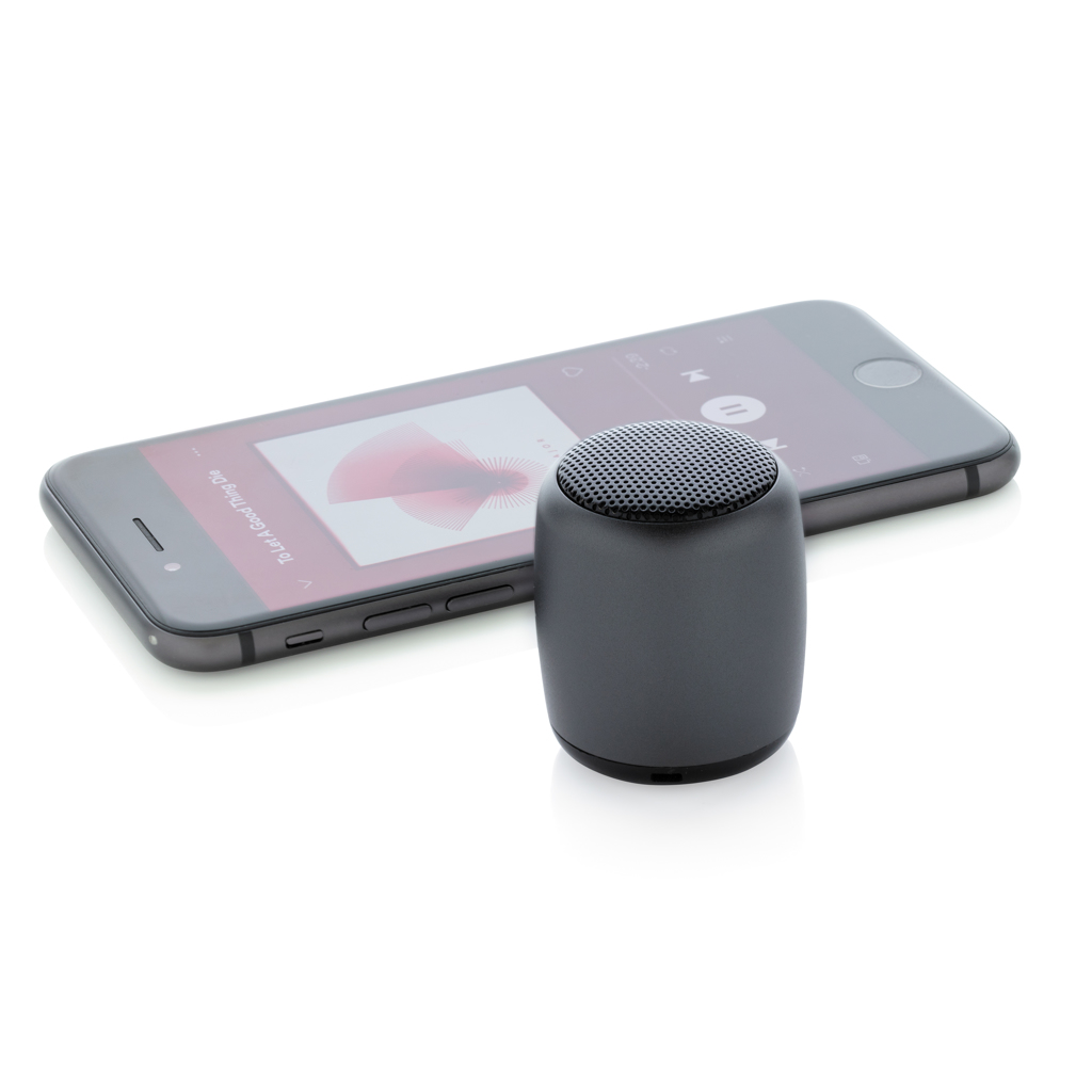 XD Collection Mini-Lautsprecher Aluminium kabellos – bedruckbar mit Logo XD Collection Mini-Lautsprecher Aluminium kabellos – bedruckbar mit Logo
