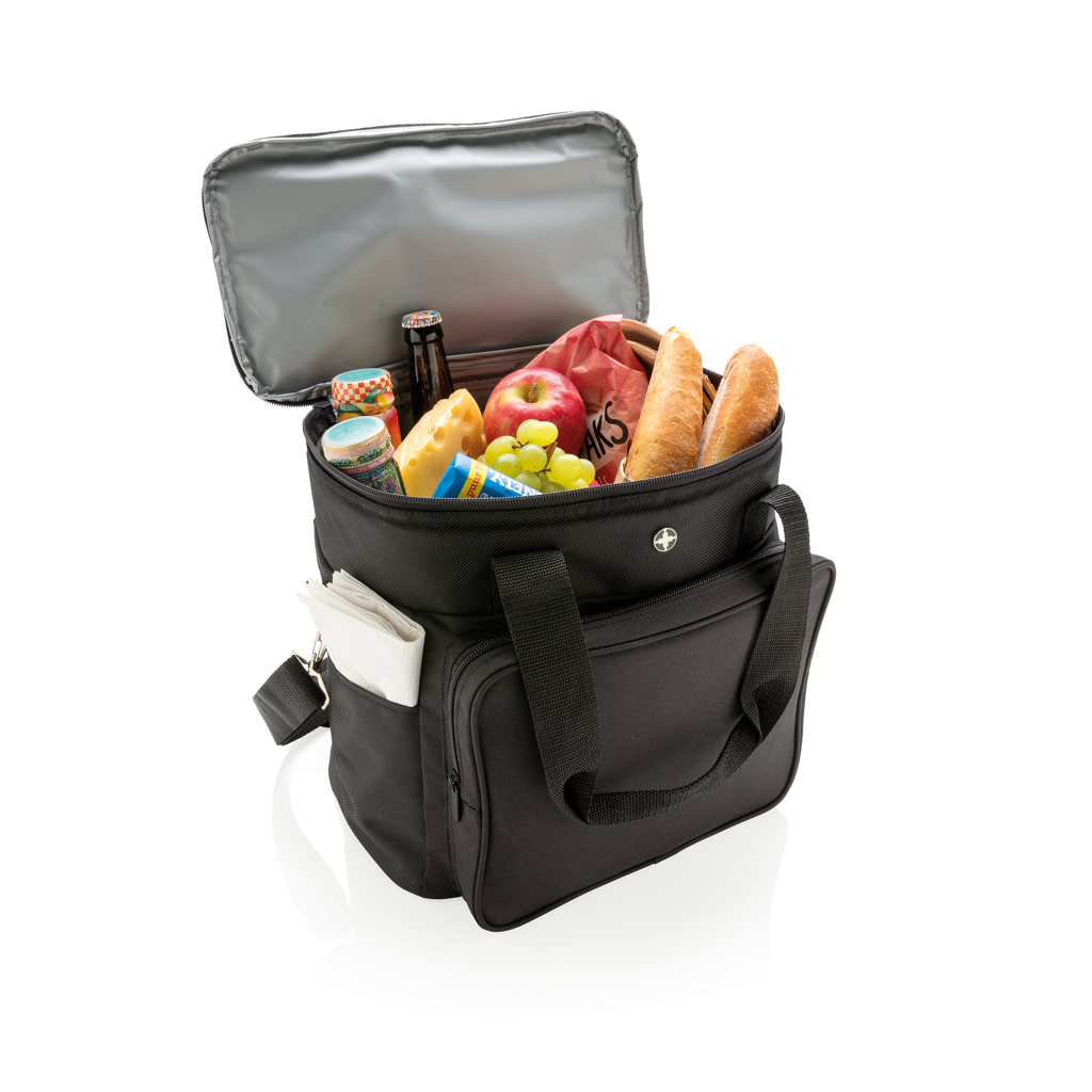Swiss Peak Kühltasche aus 1680D Polyester für 20 Dosen (mit Logo bedruckbar) Swiss Peak Kühltasche aus 1680D Polyester für 20 Dosen (mit Logo bedruckbar)