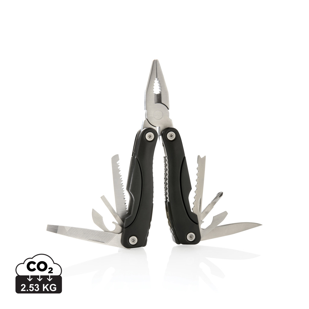 XD Collection Fix Multitool 14-in-1 aus Aluminium und Edelstahl mit Logo XD Collection Fix Multitool 14-in-1 aus Aluminium und Edelstahl mit Logo