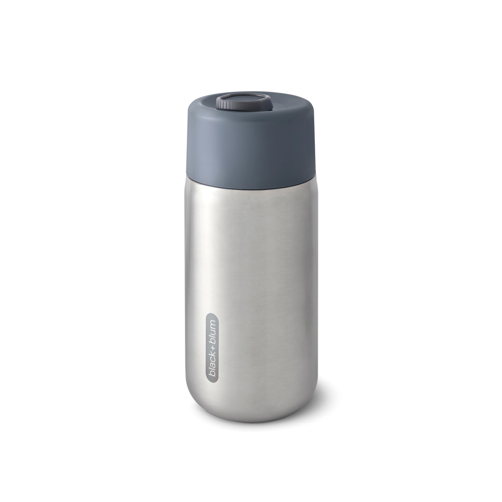 Black+Blum Thermobecher 340 ml Edelstahl auslaufsicher mit Logo bedruckbar Black+Blum Thermobecher 340 ml Edelstahl auslaufsicher mit Logo bedruckbar