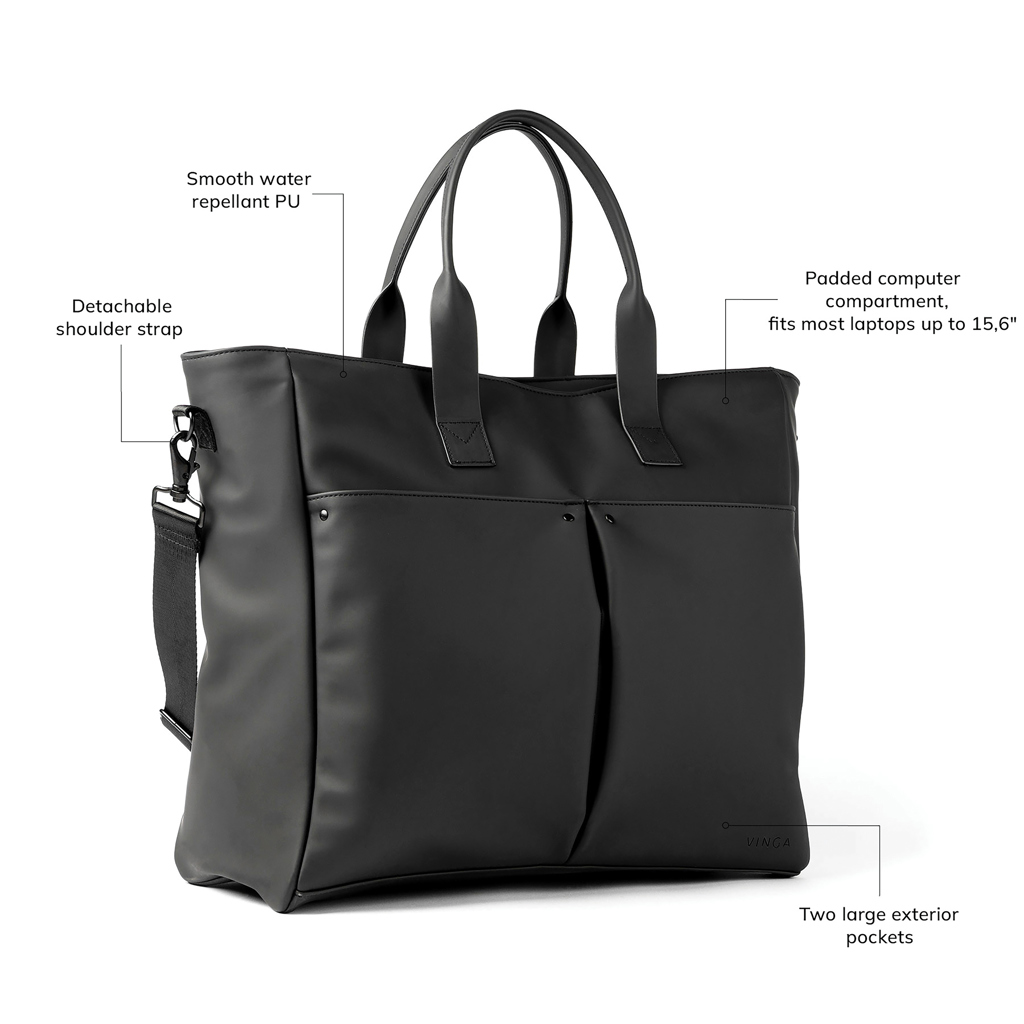 VINGA Baltimore Hybrid Office-Bag 17 Zoll – Laptoptasche mit Logo-Druck