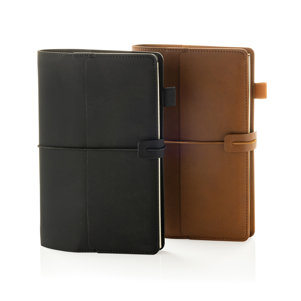 XD Collection Daily Notes Binder – nachfüllbares 3-in-1 PU-Notizbuch mit Logo