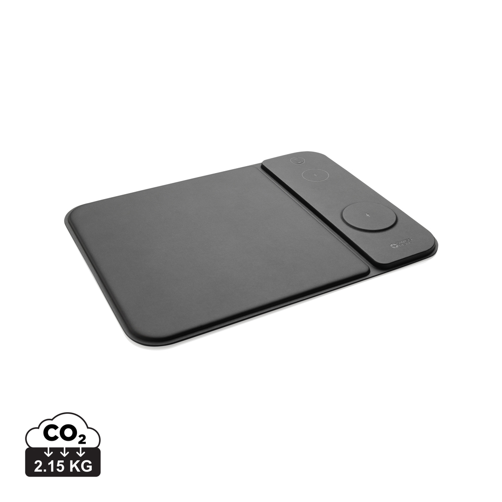 Swiss Peak 15W Lade-Mauspad in Schwarz – Premium Werbegeschenk mit Logo Swiss Peak 15W Lade-Mauspad in Schwarz – Premium Werbegeschenk mit Logo