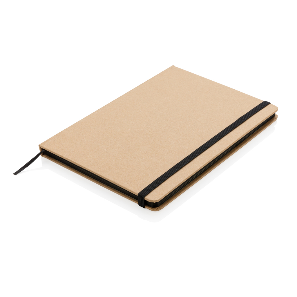Kraft A5 Notizbuch mit Recyclingpapier, FSC Mix & BSCI, bedruckbar