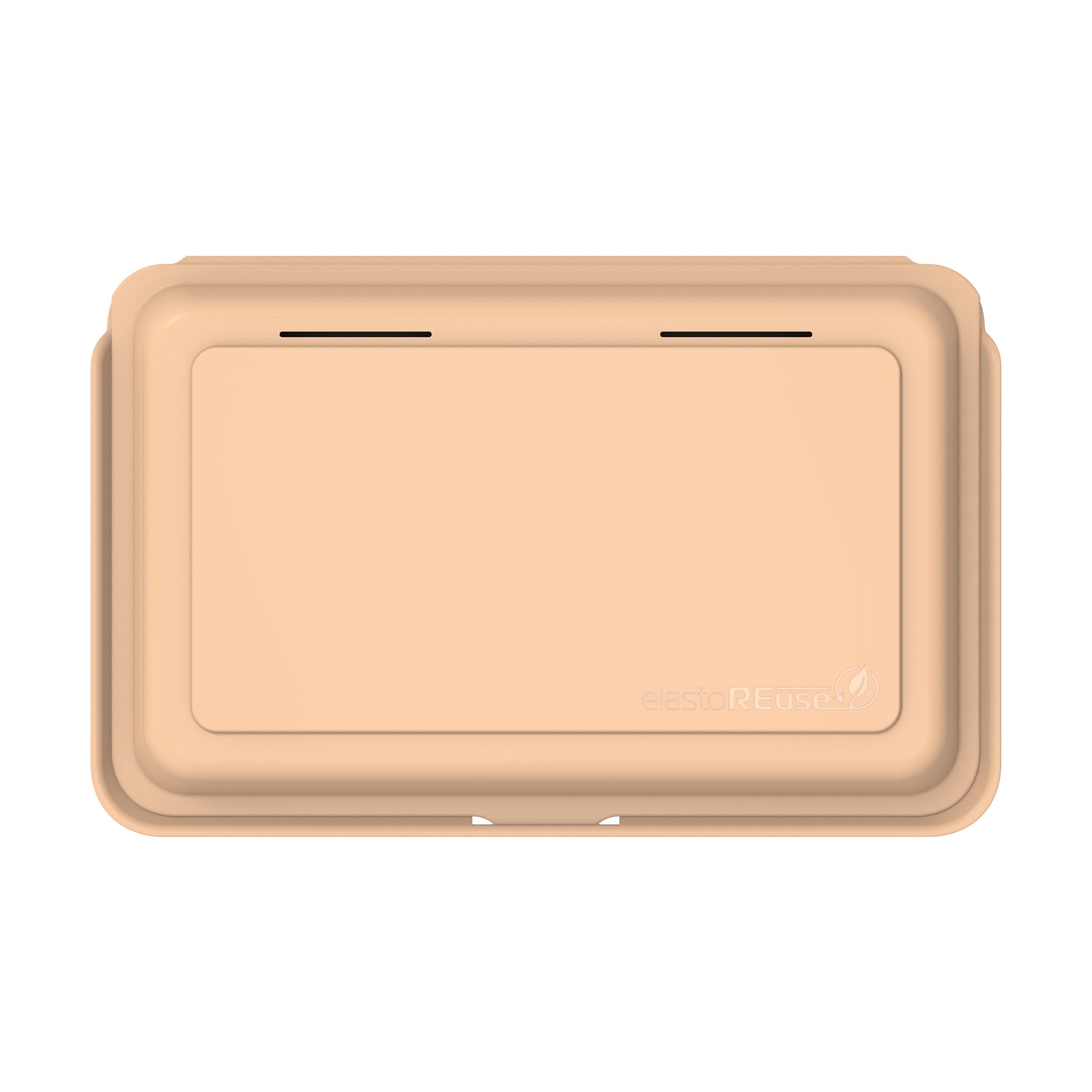 Menübox "ToGo" medium – TopView_Braun_ReUse Menübox "ToGo" medium