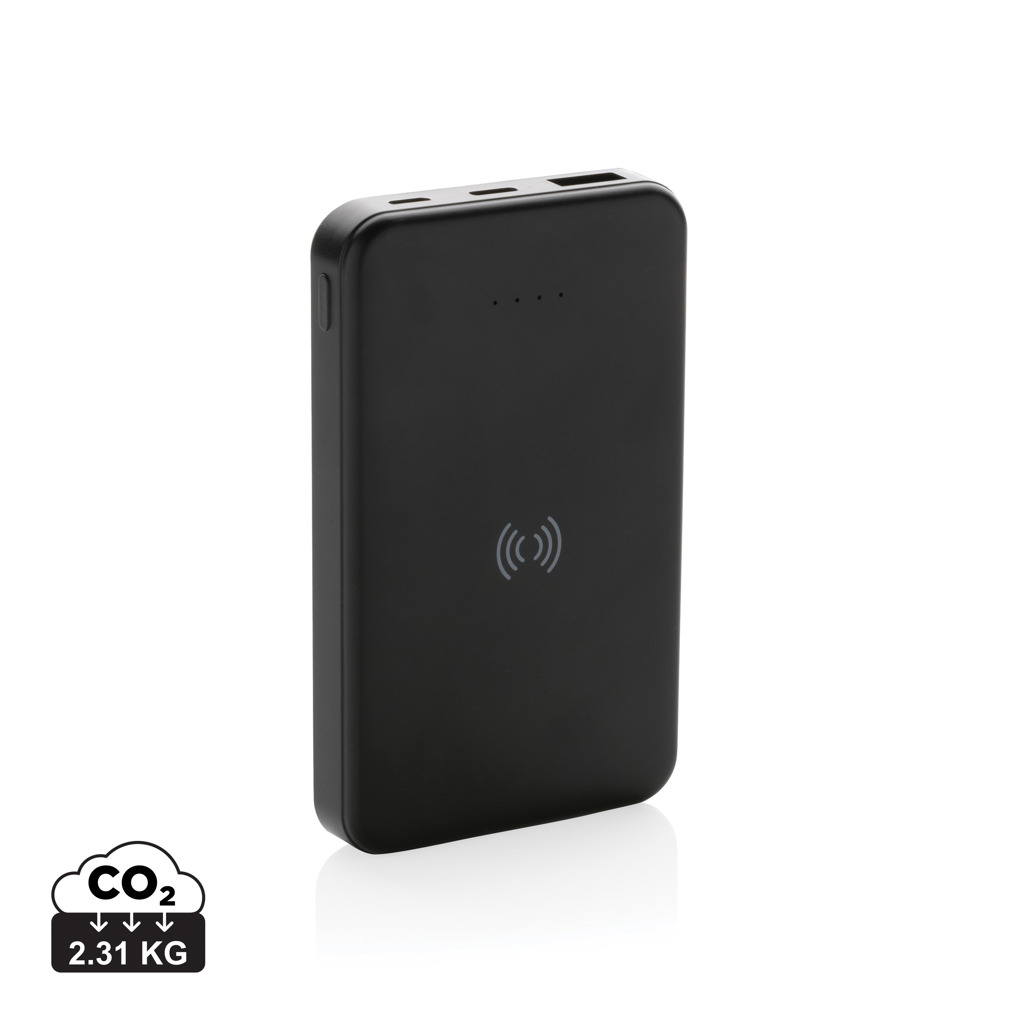 XD Collection Wireless Powerbank 5.000 mAh aus RCS-recyceltem ABS, mit Logo veredelbar XD Collection Wireless Powerbank 5.000 mAh aus RCS-recyceltem ABS, mit Logo veredelbar