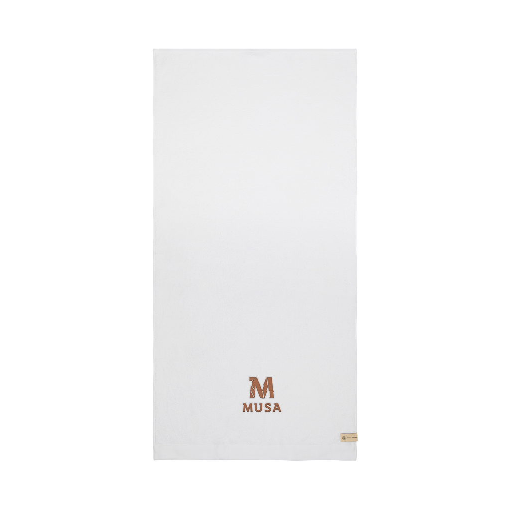 VINGA Birch Handtuch 70×140 cm, 450 g/m² aus Baumwolle und Lyocell — mit Stickerei veredelbar