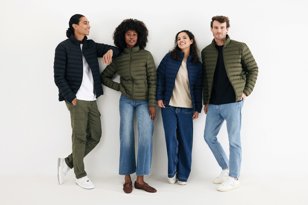 IQONIQ Maiko Herren Steppjacke aus 100% recyceltem Polyester