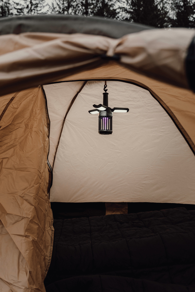 Nordic Drift Titan Campinglampe mit Mückenschutz, USB-C-Akku, bedruckbar