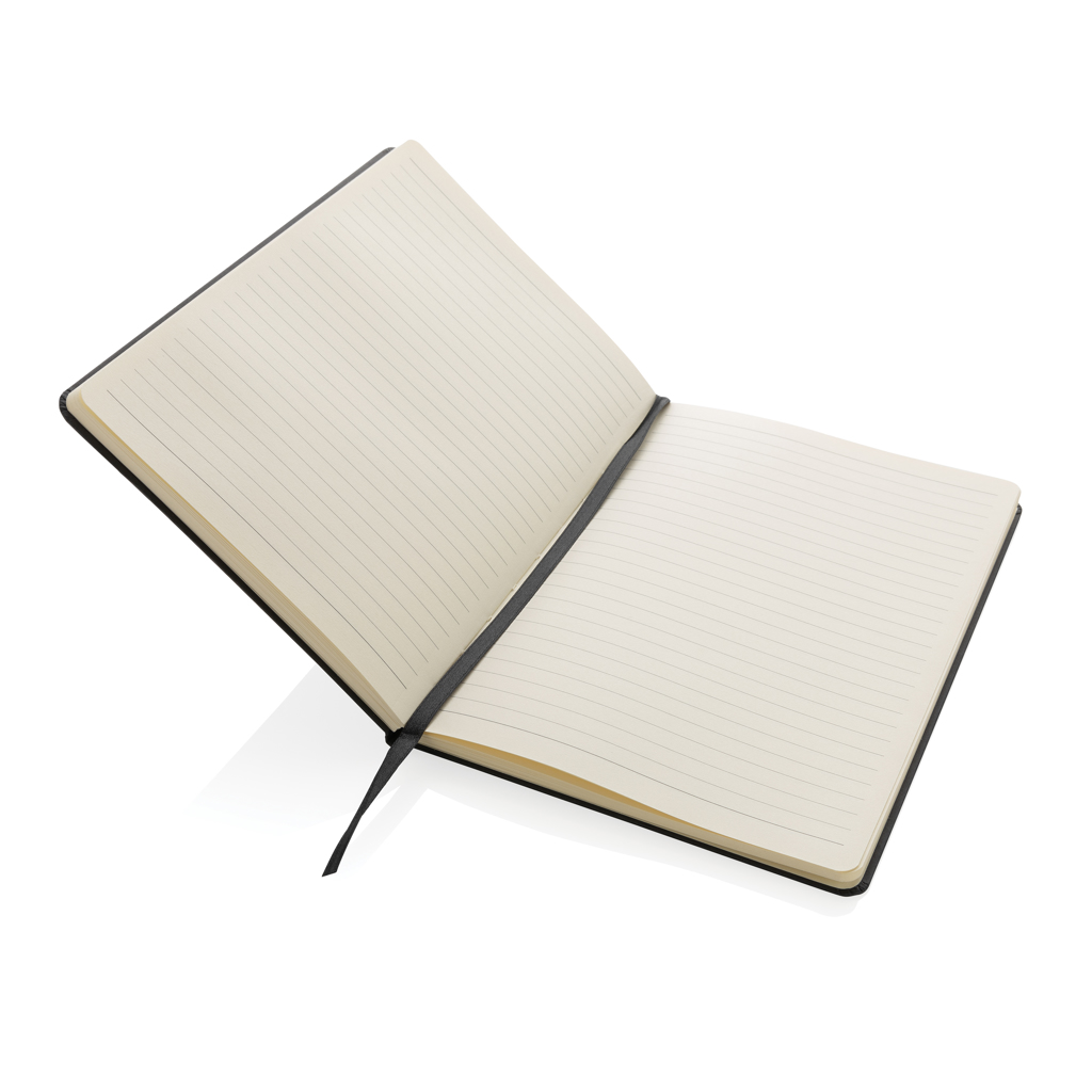 XD Collection A5 Hardcover-Notizbuch FSC mit Lesezeichenband – bedruckbar
