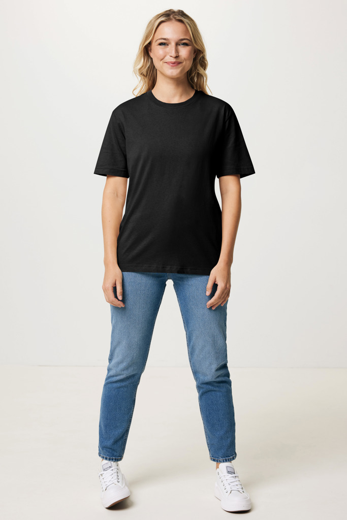 IQONIQ Teide Unisex Boxy-Fit T-Shirt aus Recycling- und Bio-Baumwolle, bedruckbar