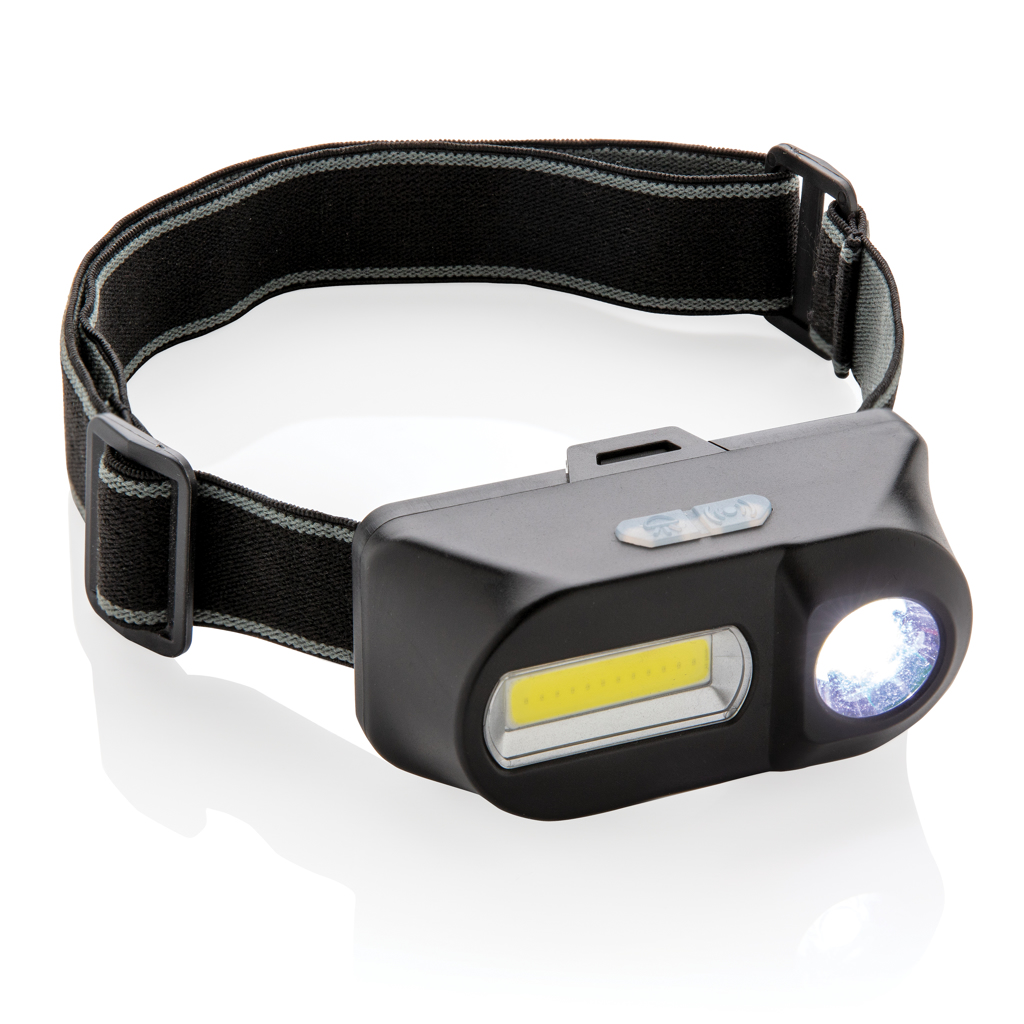 XD Collection COB und LED Stirnlampe mit Tampondruck XD Collection COB und LED Stirnlampe mit Tampondruck