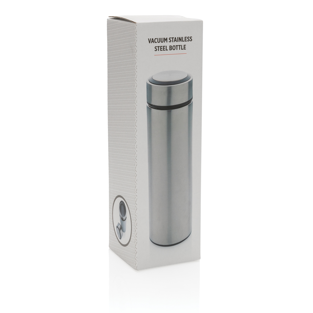 Edelstahl Vakuum-Thermoflasche 450ml auslaufsicher silber Edelstahl Vakuum-Thermoflasche 450ml auslaufsicher silber