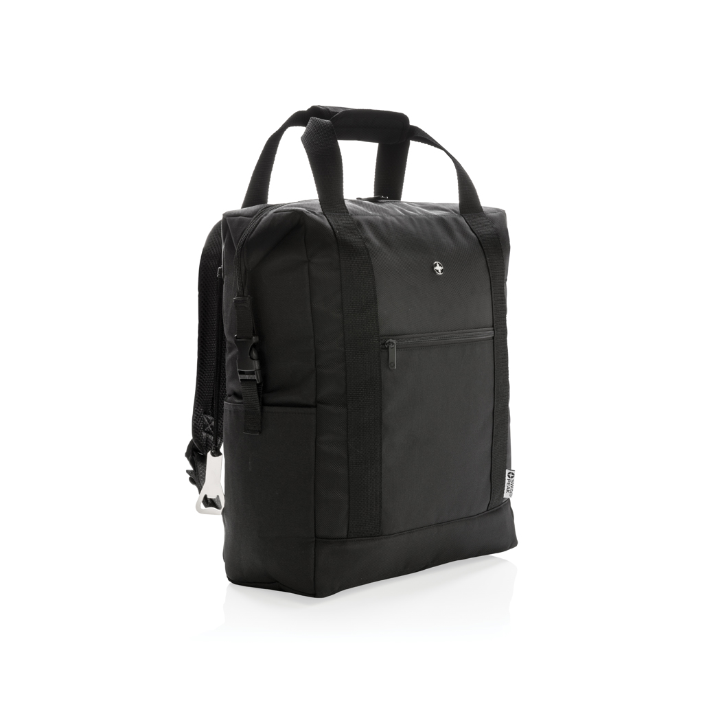 Swiss Peak XXL Kühltasche schwarz, PVC-frei, mit Logo bedruckbar