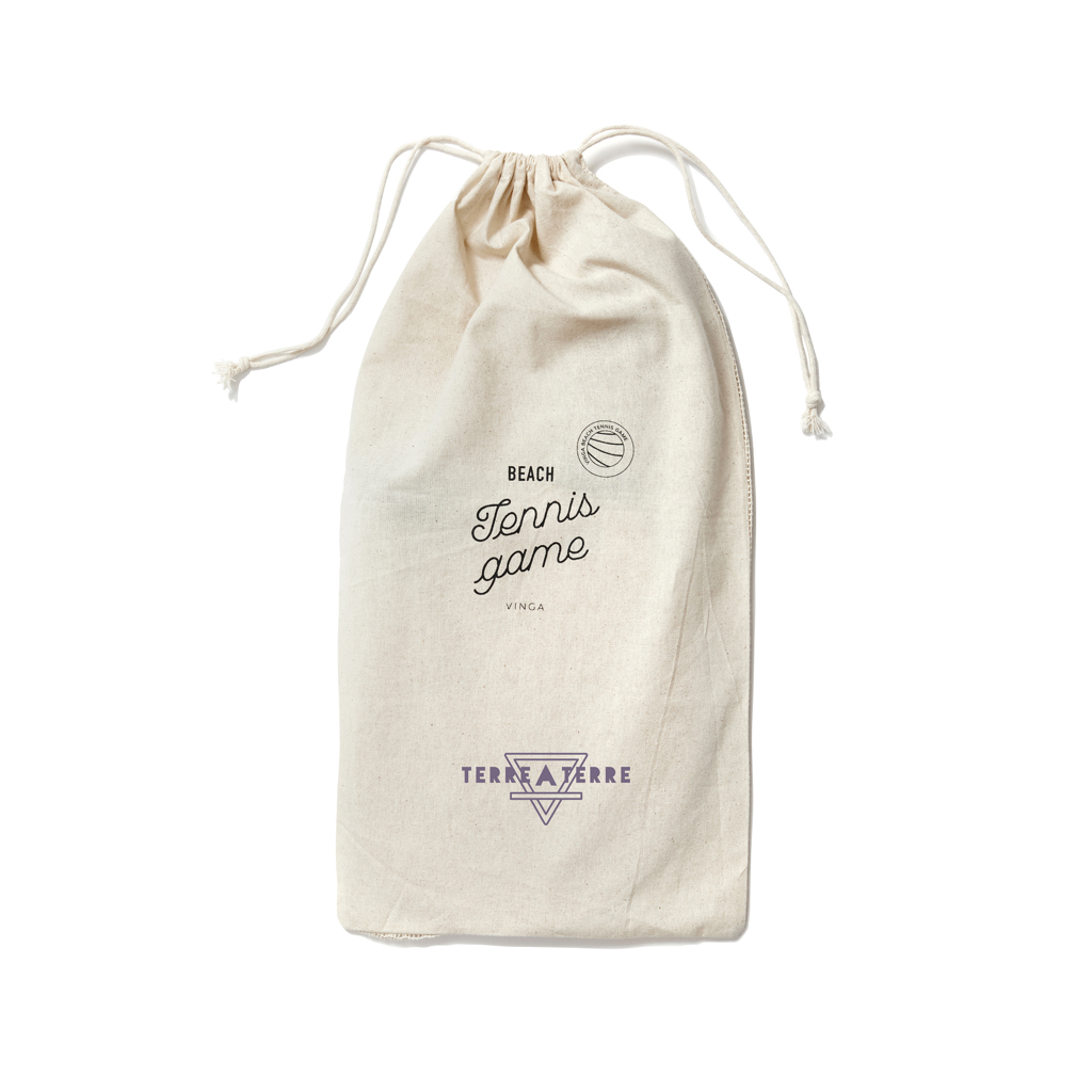 Vinga Colos Beach-Tennis-Set aus Pappelholz mit Logo-Veredelung Vinga Colos Beach-Tennis-Set aus Pappelholz mit Logo-Veredelung