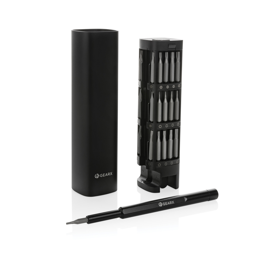 GearX 46-tlg. Präzisions-Bit-Set im Koffer aus RCS-recyceltem Aluminium