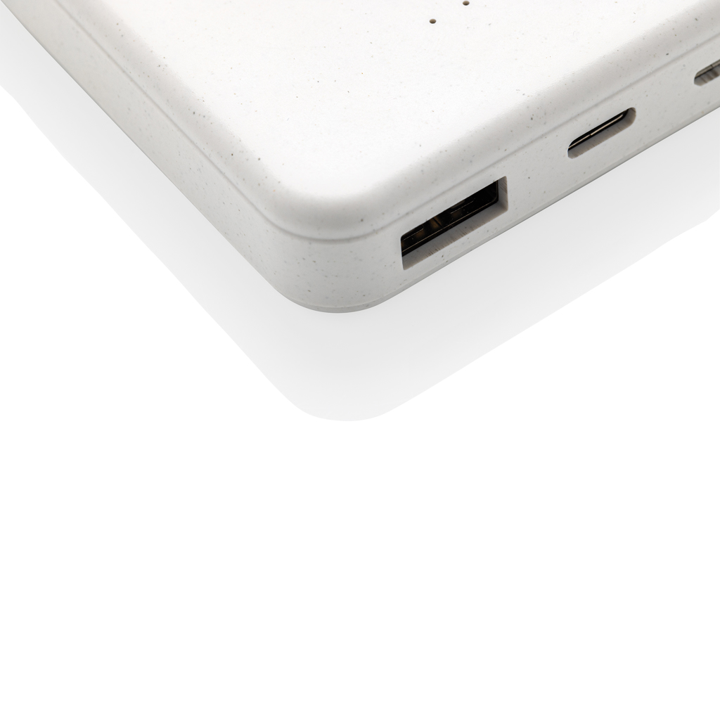XD Collection Wireless Powerbank 5.000 mAh aus RCS-recyceltem ABS, mit Logo veredelbar