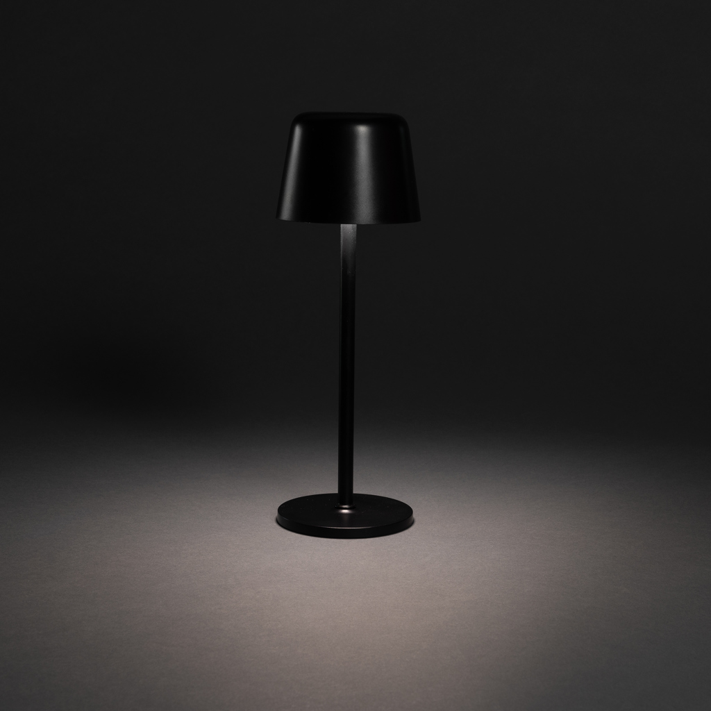 XD Collection Zenic USB-Tischleuchte aus RCS-recyceltem ABS mit Touch-Dimmer