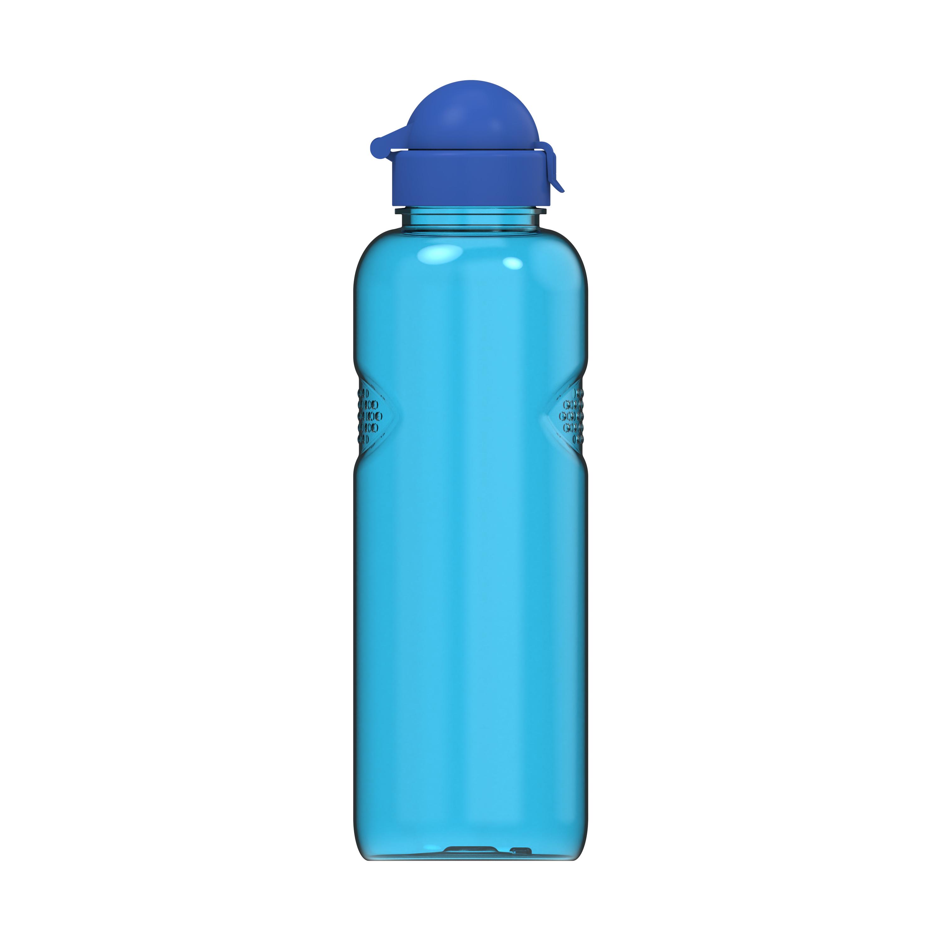 Trinkflasche Carve "Junior", 1 l – TopView_Blau_1 Trinkflasche Carve "Junior", 1 l