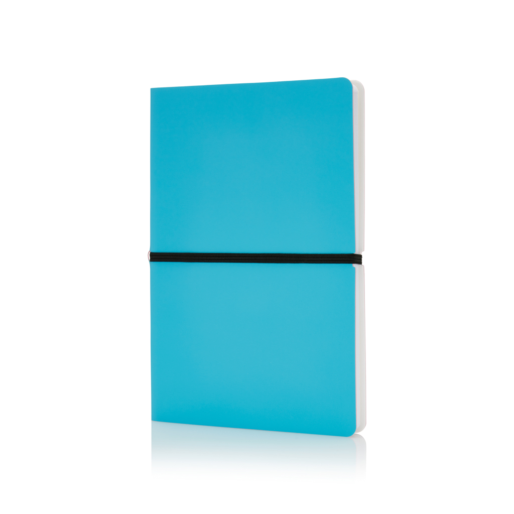 XD Collection Deluxe Softcover Notizbuch A5 schwarz – 192 linierte Seiten, FSC-Mix, bedruckbar