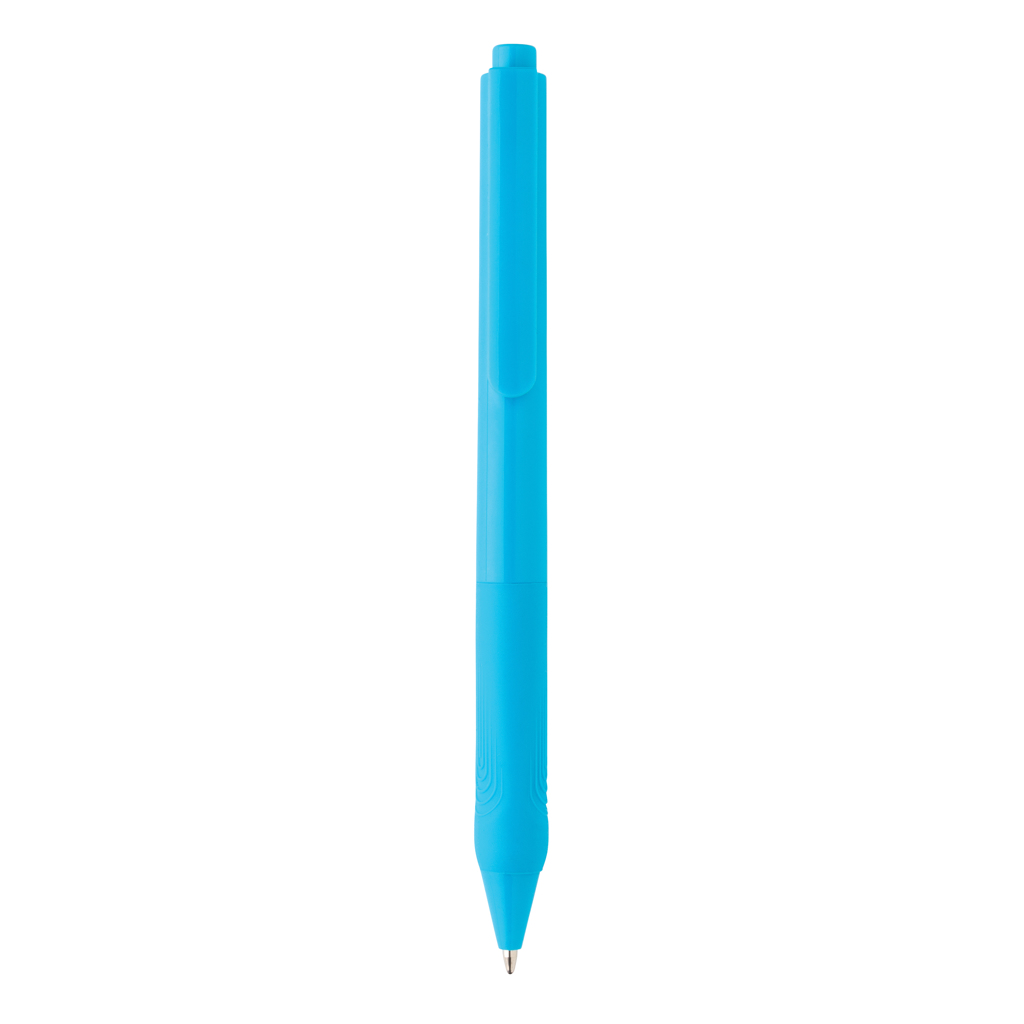 X9 Werbe-Kugelschreiber Silikongriff Dokumental, hellblau X9 Werbe-Kugelschreiber Silikongriff Dokumental, hellblau