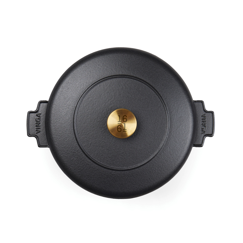 VINGA Monte Heritage Gusseisen-Kokotte 5,5 L mit Lasergravur