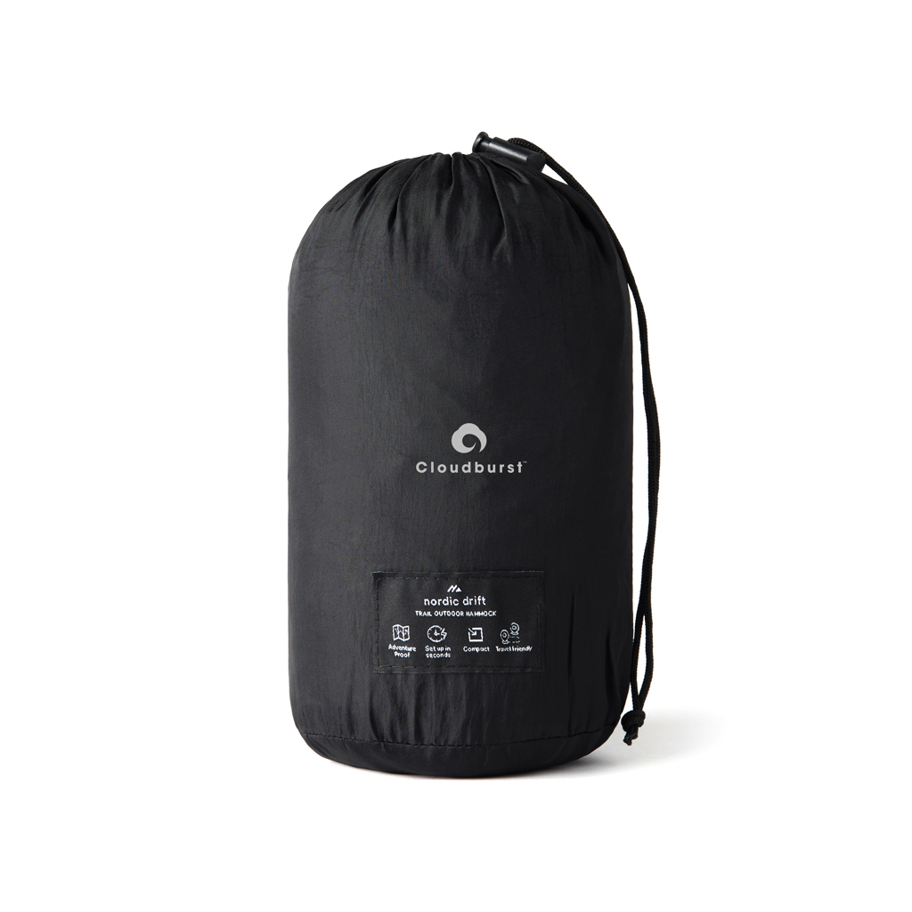 Nordic Drift Outdoor-Hängematte aus GRS-Nylon, mit Logo bedruckbar
