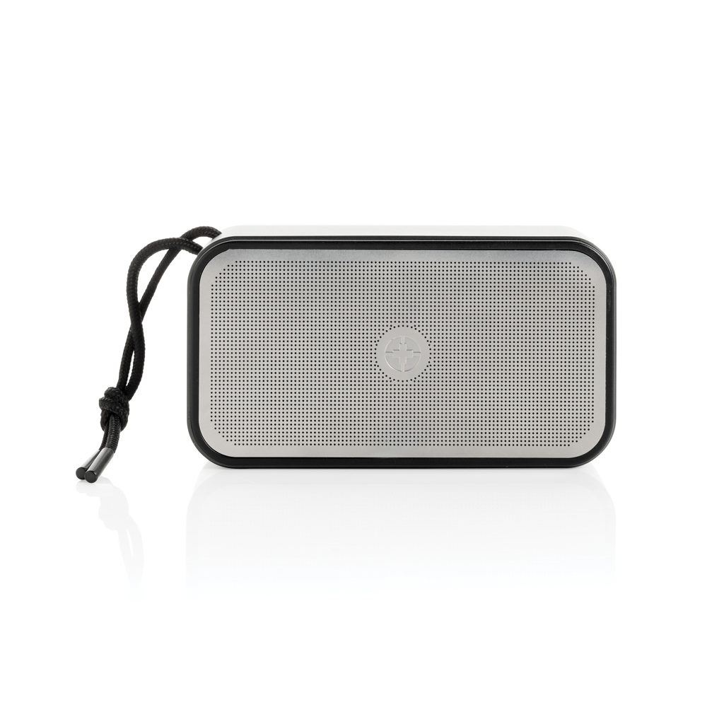 Swiss Peak 10W Bass-Lautsprecher aus recyceltem Aluminium mit Lasergravur