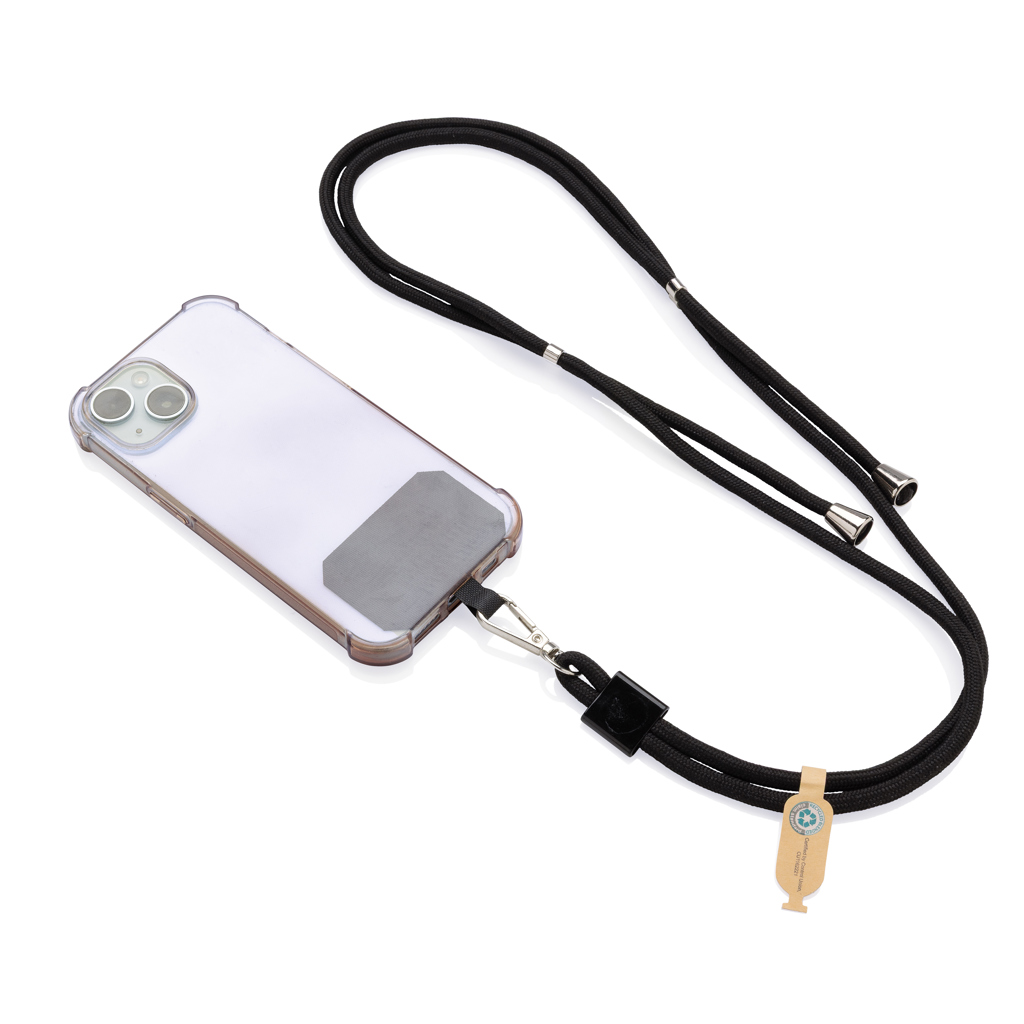 CarryLoop rPET Handyband RCS-zertifiziert, schwarz CarryLoop rPET Handyband RCS-zertifiziert, schwarz