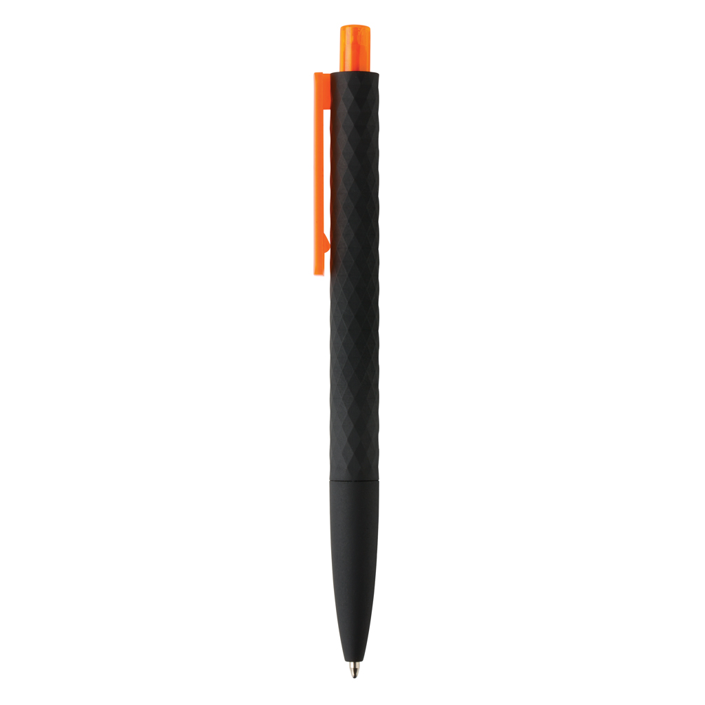 X3 Black Kugelschreiber mit Smooth-Touch aus RCS-recyceltem ABS