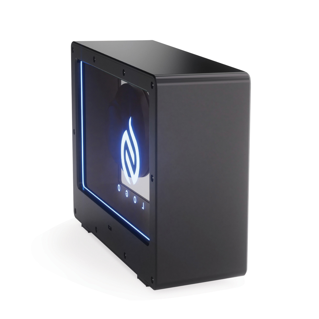 XD Collection Soundclear transparenter 5W Wireless Lautsprecher mit RGB-Licht, mit Logo