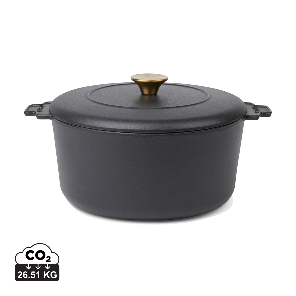 VINGA Monte Heritage Gusseisen-Kokotte 5,5 L mit Lasergravur VINGA Monte Heritage Gusseisen-Kokotte 5,5 L mit Lasergravur