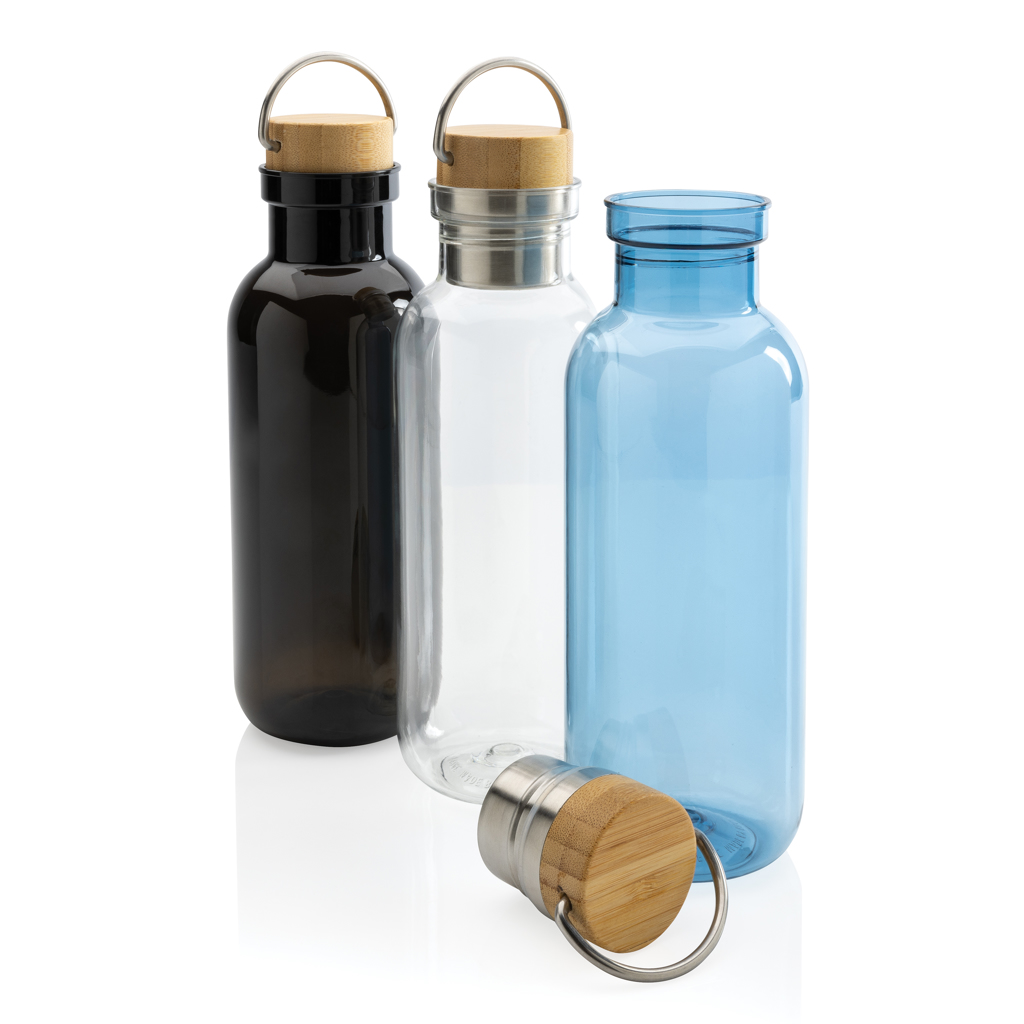 RCS rPET Trinkflasche mit FSC-Bambusdeckel und Griff, 680 ml — XD Collection